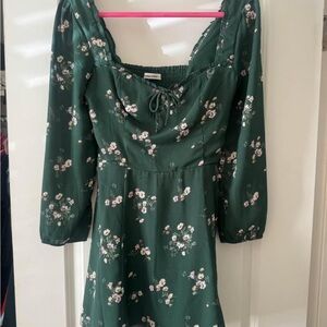 Abercrombie Floral Green Mini Dress